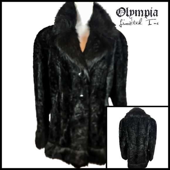 Select black fur coat Clearance